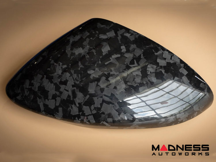 Alfa Romeo Stelvio Mirror Covers - Carbon Fiber - Caps - Feroce Carbon - Forged Carbon